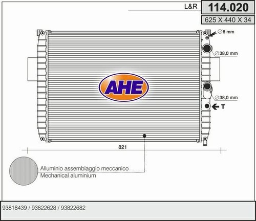 Radiatore acqua iveco - radiatore,